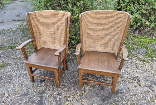 PAIR OF EDWARDIAN ORKNEY ARMCHAIRS - ADDITIONAL PHOTO 8