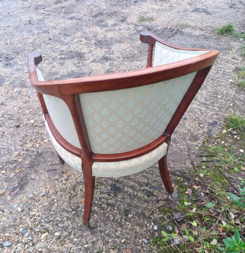 ELEGANT EARLY 19TH CENTURY MAHOGANY DESK ARMCHAIR - ADDITIONAL PHOTO 6