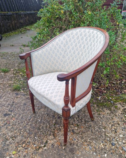 ELEGANT EARLY 19TH CENTURY MAHOGANY DESK ARMCHAIR - ADDITIONAL PHOTO 11