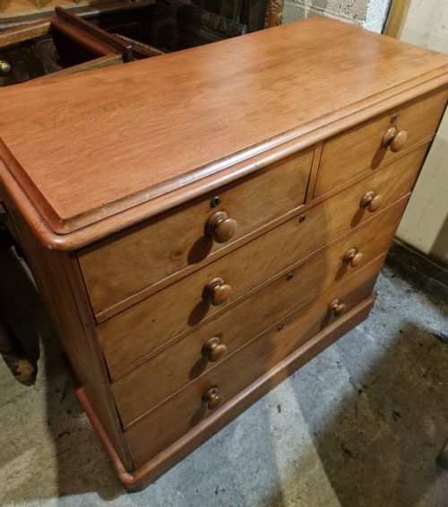 VICTORIAN PINE CHEST OF DRAWERS - ADDITIONAL PHOTO 8