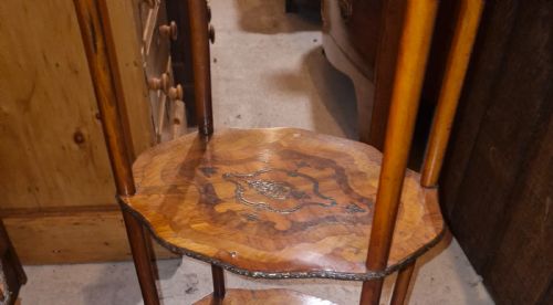 PAIR OF LATE 19TH CENTURY MARQUETRY ETAGERES - ADDITIONAL PHOTO 5