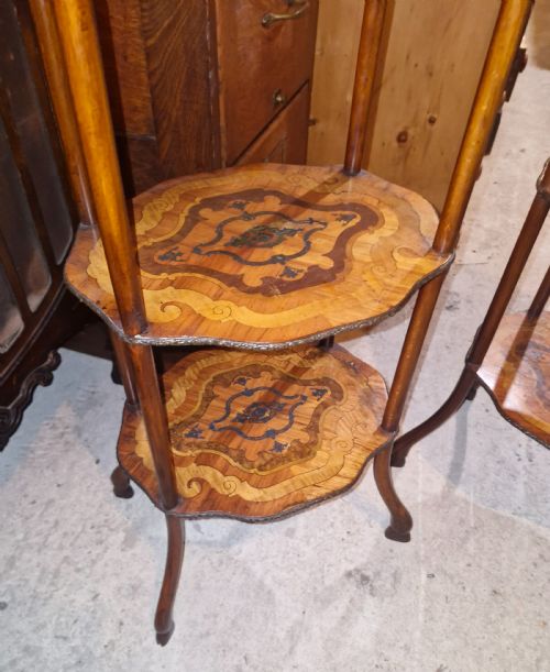 PAIR OF LATE 19TH CENTURY MARQUETRY ETAGERES - ADDITIONAL PHOTO 6
