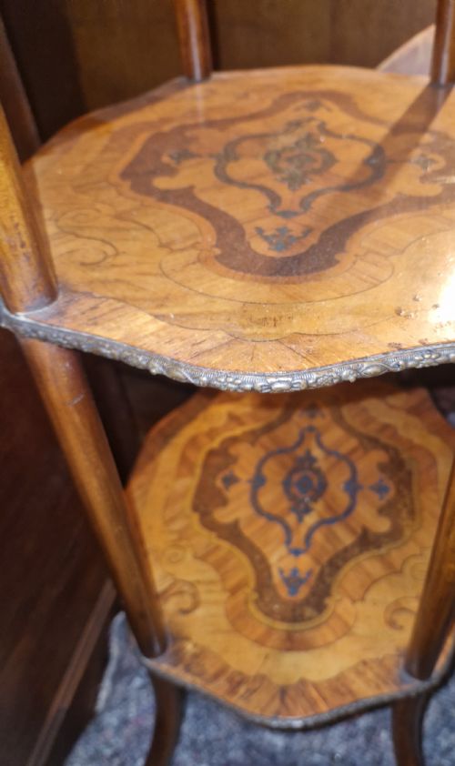 PAIR OF LATE 19TH CENTURY MARQUETRY ETAGERES - ADDITIONAL PHOTO 11
