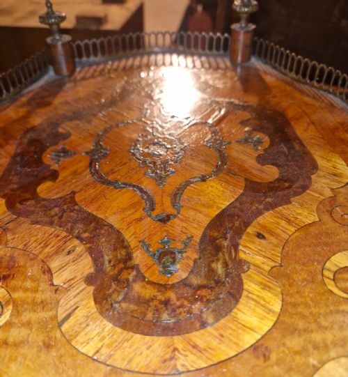PAIR OF LATE 19TH CENTURY MARQUETRY ETAGERES - ADDITIONAL PHOTO 12