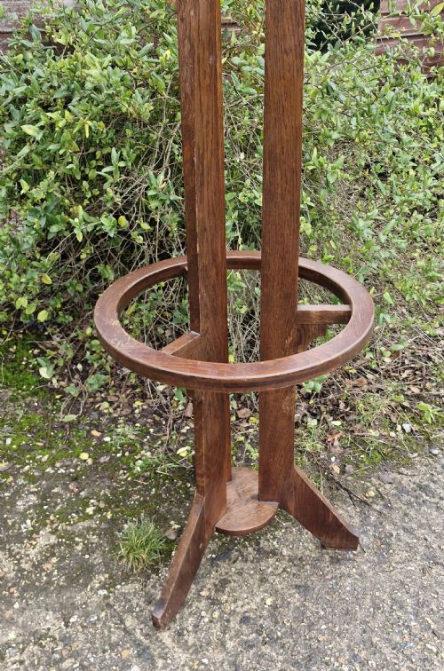 EARLY 20TH CENTURY OAK HAT AND COAT STAND - ADDITIONAL PHOTO 2