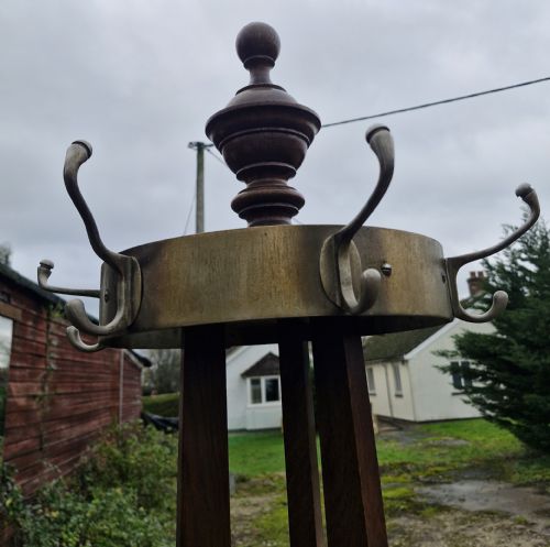 EARLY 20TH CENTURY OAK HAT AND COAT STAND - ADDITIONAL PHOTO 3