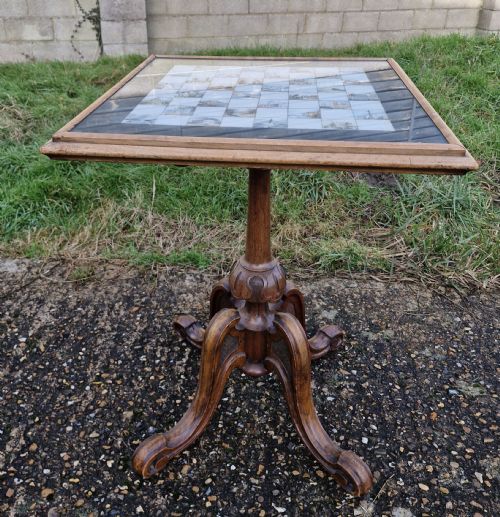 19TH CENTURY CHESS TABLE - ADDITIONAL PHOTO 4