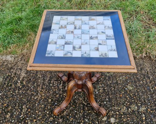 19TH CENTURY CHESS TABLE - ADDITIONAL PHOTO 6
