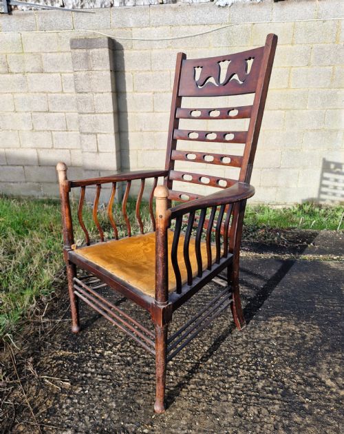 ART NOUVEAU ARMCHAIR - ADDITIONAL PHOTO 2