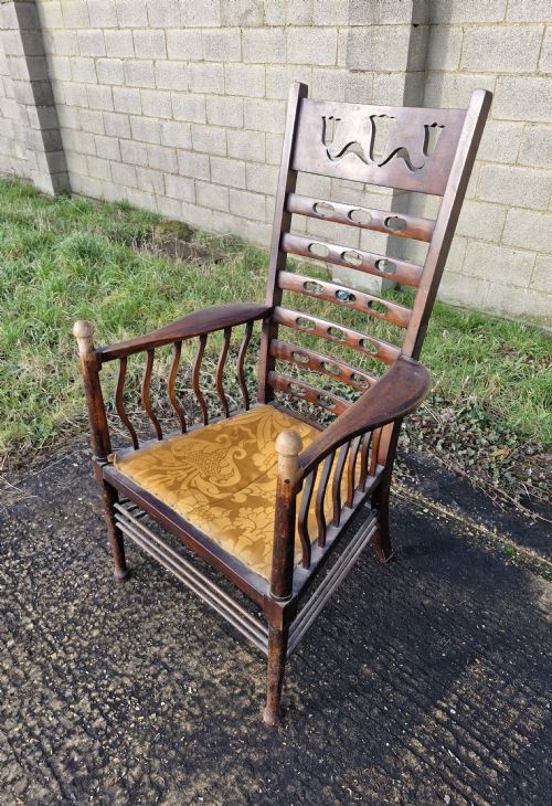 ART NOUVEAU ARMCHAIR - ADDITIONAL PHOTO 4