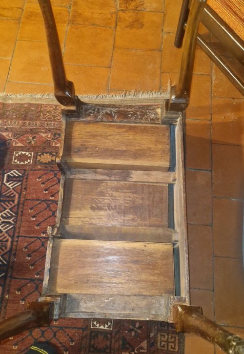 MID 18TH CENTURY GEORGIAN WALNUT 3 DRAWER LOWBOY - ADDITIONAL PHOTO 6