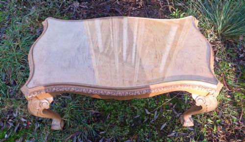 ART DECO BLEACHED WALNUT COFFEE TABLE - ADDITIONAL PHOTO 3