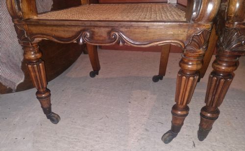 PAIR OF REGENCY GILLOWS ROSEWOOD ARMCHAIRS - ADDITIONAL PHOTO 7