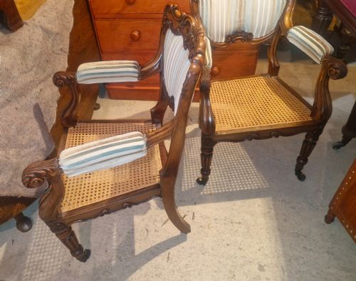 PAIR OF REGENCY GILLOWS ROSEWOOD ARMCHAIRS - ADDITIONAL PHOTO 11