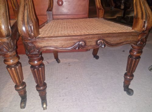 PAIR OF REGENCY GILLOWS ROSEWOOD ARMCHAIRS - ADDITIONAL PHOTO 15