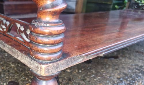 MID 19TH CENTURY MAHOGANY ETAGERE WITH SINGLE DRAWER - ADDITIONAL PHOTO 6