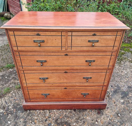 victorian chest of drawers stamped maple co - CATEGORY: ANTIQUE CHEST OF DRAWERS - DATED VICTORIAN