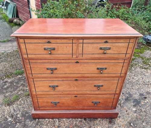 VICTORIAN CHEST OF DRAWERS STAMPED MAPLE CO - ADDITIONAL PHOTO 7