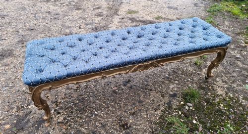 19TH CENTURY GILT WOOD WINDOW SEATS - ADDITIONAL PHOTO 2