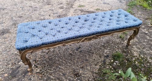 19TH CENTURY GILT WOOD WINDOW SEATS - ADDITIONAL PHOTO 3