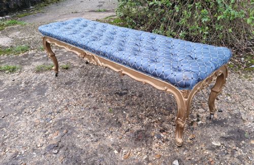 19TH CENTURY GILT WOOD WINDOW SEATS - ADDITIONAL PHOTO 5