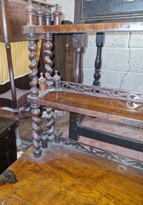 MID 19TH CENTURY ROSEWOOD 2 DOOR SIDE CABINET - ADDITIONAL PHOTO 3