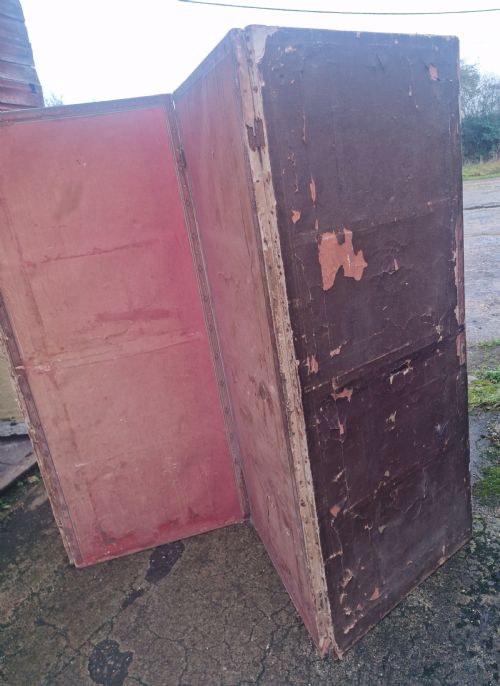 LARGE VICTORIAN SCRAP WORK 4 FOLD SCREEN - ADDITIONAL PHOTO 3