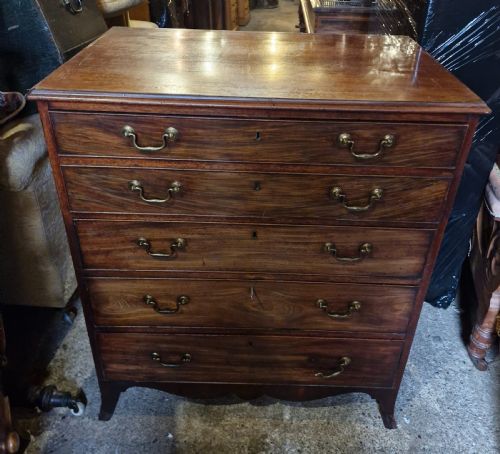 REGENCY MAHOGANY SECRETAIRE CHEST - ADDITIONAL PHOTO 2