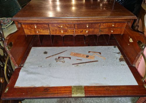 REGENCY MAHOGANY SECRETAIRE CHEST - ADDITIONAL PHOTO 8