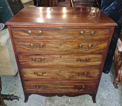 REGENCY MAHOGANY SECRETAIRE CHEST - ADDITIONAL PHOTO 10