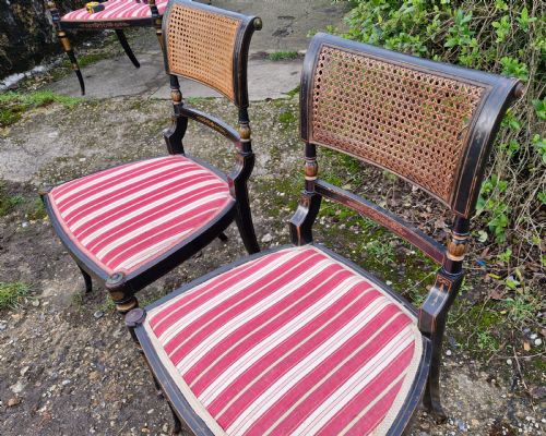 PAIR OF DECORATED SINGLE BEDROOM CHAIRS - ADDITIONAL PHOTO 7