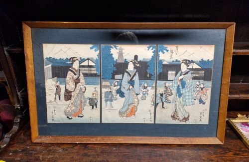 EARLY 19TH CENTURY JAPANESE WOOD BLOCK PRINTS - ADDITIONAL PHOTO 6