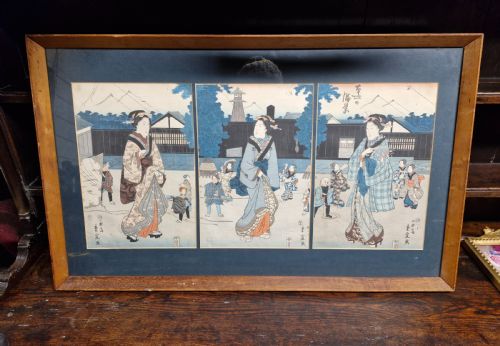 EARLY 19TH CENTURY JAPANESE WOOD BLOCK PRINTS - ADDITIONAL PHOTO 7
