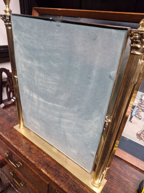 EARLY 20TH CENTURY FRENCH BRASS DRESSING MIRROR - ADDITIONAL PHOTO 9