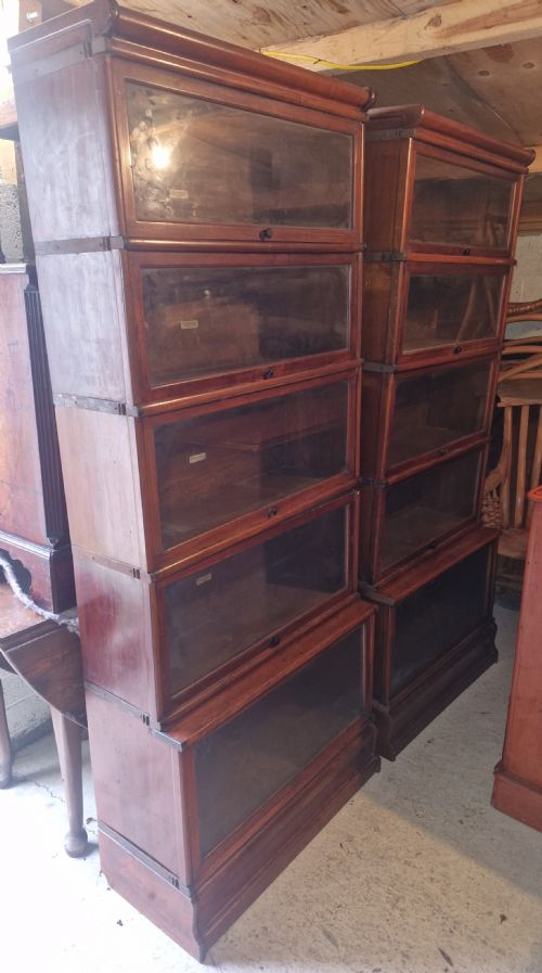 PAIR OF GLOBE WERNICKE BOOKCASE CABINETS OF GOOD SIZE - ADDITIONAL PHOTO 4