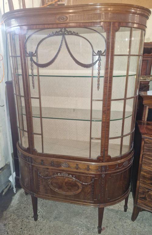 EDWARDIAN MAHOGANY DISPLAY CABINET BY WARING GILLOW - ADDITIONAL PHOTO 7