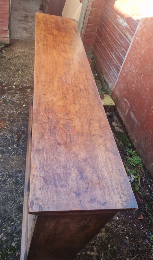 VICTORIAN WALNUT 3 DOOR SIDE CABINET - ADDITIONAL PHOTO 3