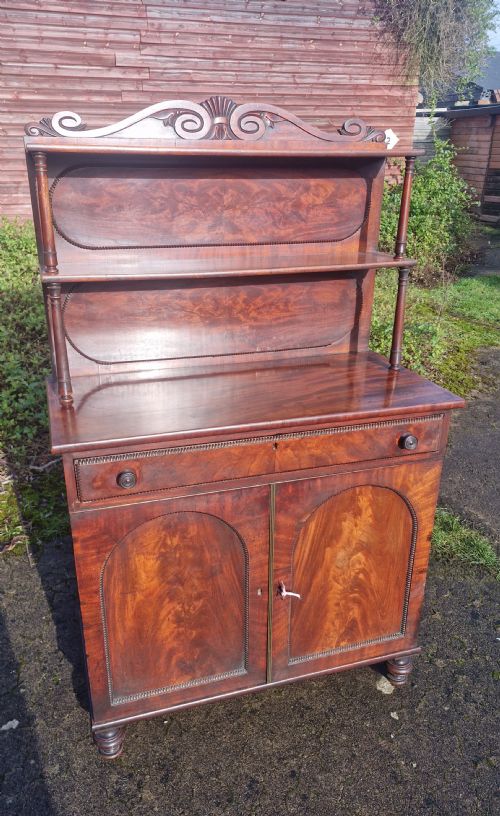 REGENCY MAHOGANY SIDE CABINET - ADDITIONAL PHOTO 4