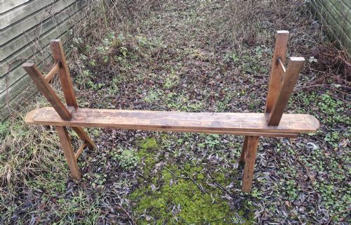 PAIR OF FRENCH KITCHEN BENCHES - ADDITIONAL PHOTO 3