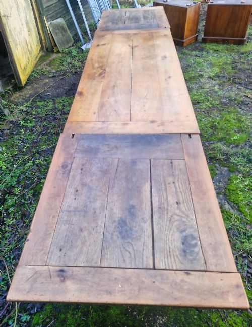 LARGE FRENCH FARMHOUSE KITCHEN EXTENDING DINING TABLE - ADDITIONAL PHOTO 8