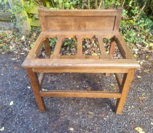 EARLY 20TH CENTURY OAK LUGGAGE RACK - ADDITIONAL PHOTO 2
