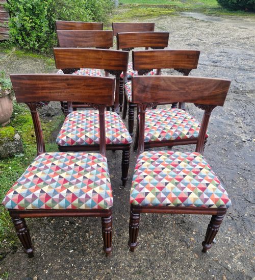 SET OF 8 MAHOGANY DINING CHAIRS 44 - ADDITIONAL PHOTO 4