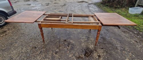 LARGE FRENCH EXTENDING KITCHEN DINING TABLE - ADDITIONAL PHOTO 11