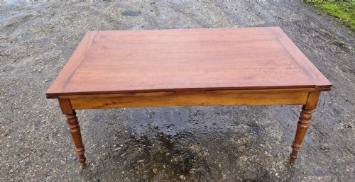 LARGE FRENCH EXTENDING KITCHEN DINING TABLE - ADDITIONAL PHOTO 14