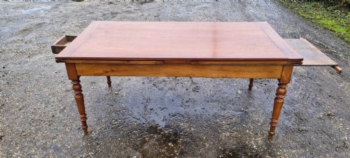 LARGE FRENCH EXTENDING KITCHEN DINING TABLE - ADDITIONAL PHOTO 17