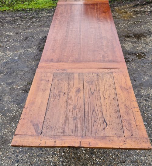 LARGE FRENCH EXTENDING KITCHEN DINING TABLE - ADDITIONAL PHOTO 19