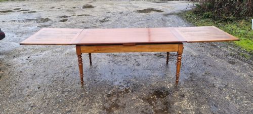 LARGE FRENCH EXTENDING KITCHEN DINING TABLE - ADDITIONAL PHOTO 20