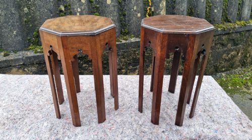 pair of moorish influence early 20th century occasional tables - CATEGORY: ANTIQUE FURNITURE - DATED 1910