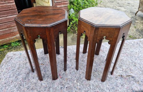 PAIR OF MOORISH INFLUENCE EARLY 20TH CENTURY OCCASIONAL TABLES - ADDITIONAL PHOTO 2