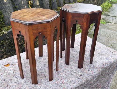 PAIR OF MOORISH INFLUENCE EARLY 20TH CENTURY OCCASIONAL TABLES - ADDITIONAL PHOTO 3